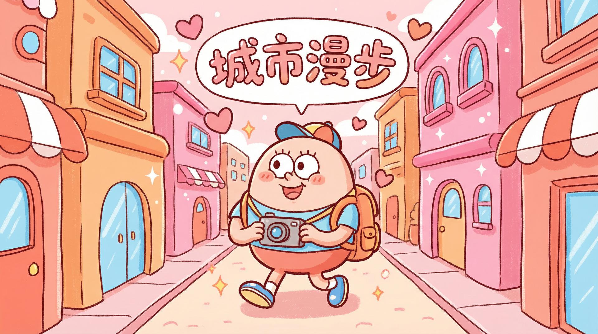 抖荫短视频视频教程城市漫步